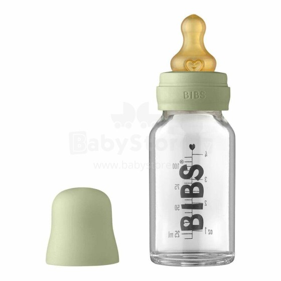 Bibs Baby Bottle  Art. 5013250 Sage Barošanas pudelīte 110ml