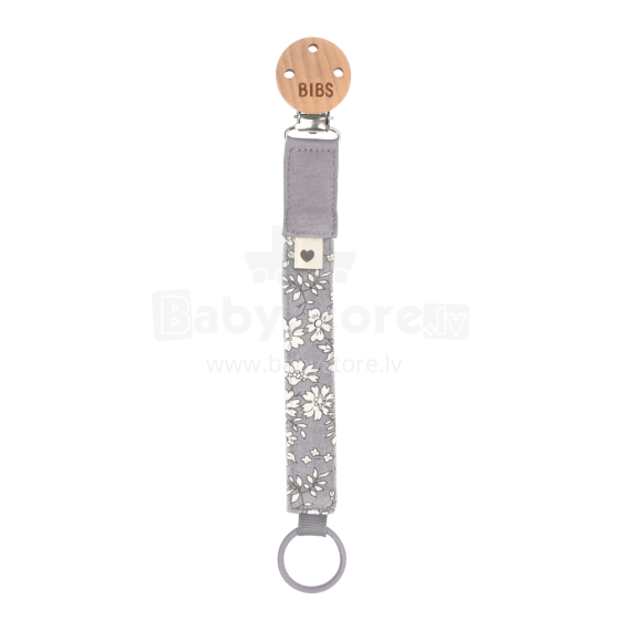 Bibs x Liberty Pacifier Clip Art.152356 Capel Fossil Grey