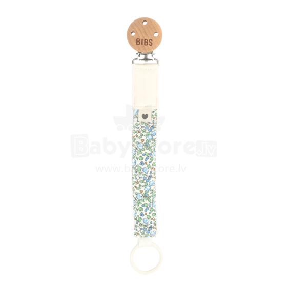 Bibs x Liberty Pacifier Clip Art.152360 Eloise Ivory