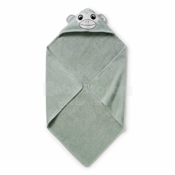 Elodie Details hooded towel 80x80 cm, Pebble Green