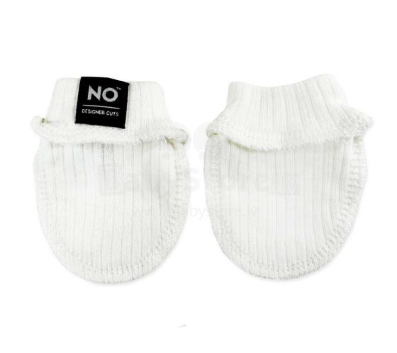 La Bebe™ NO Baby Mittens Art. 9-02-30 White
