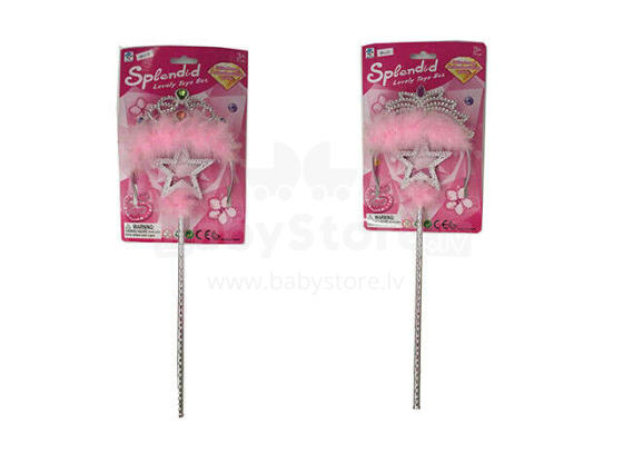 Toi Toys Fashion Girl Art.42-0804X147/S Princešu komplekts-kronis, burvju kociņš