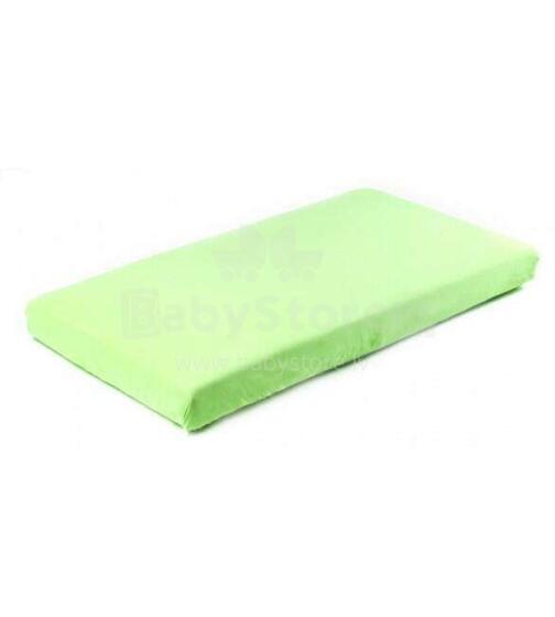 Stroller fitted sheet GREEN 80x38 cm (1024) Art.152962