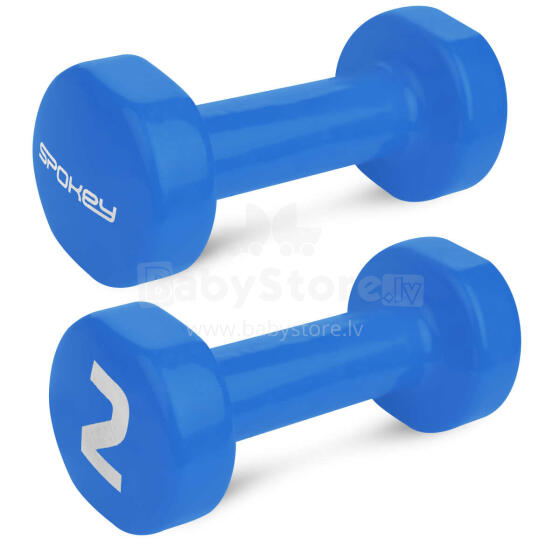 A set of vinyl dumbbells Spokey SHAPE IV 2 x 2 kg