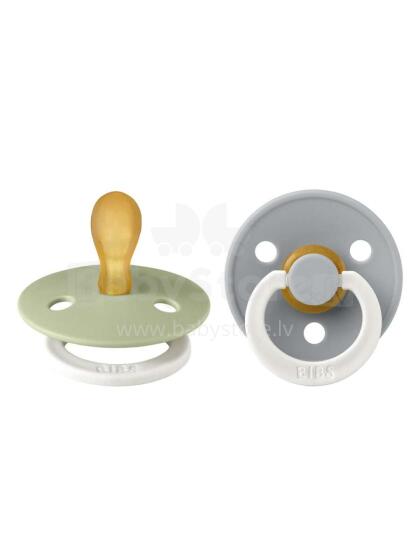 Bibs Colour Symmetrical Art.153210 Sage Glow/Cloud Glow  - Pacifier 100% natural