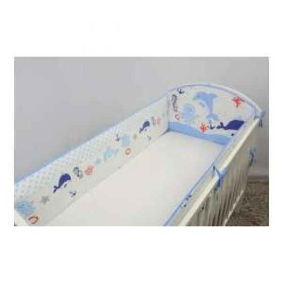 ANKRAS OCEAN blue Bed bumper 360 cm