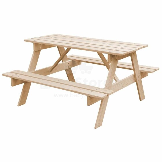 Timbela Wooden Table Art.M018-1 Bērnu piknika galds ar soliņiem