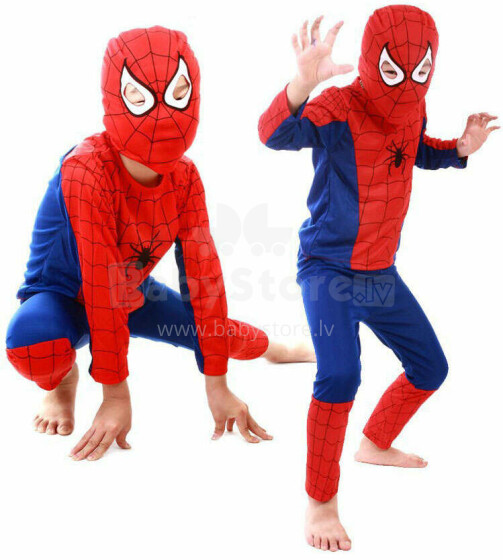 Ikonka Art.KX9209_1 Spiderman costume size S 95-110cm