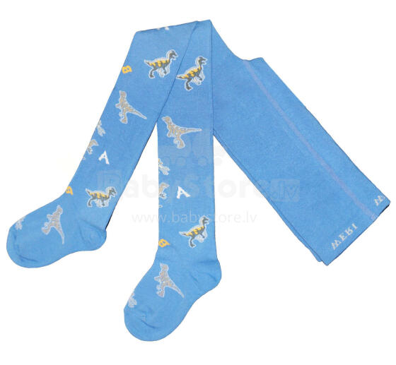 Weri Spezials Bērnu Zeķubikses Dinosaur Medium Blue ART.WERI-8390 Augstas kvalitātes bērnu kokvilnas Zeķubikses zēniem