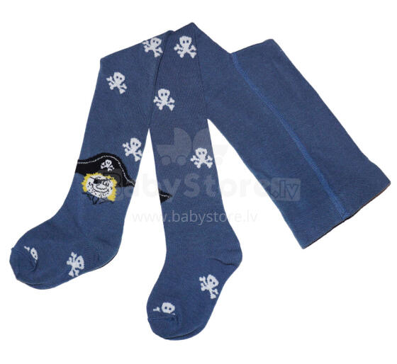 Weri Spezials Bērnu Zeķubikses Pirate Head Jeans ART.WERI-1110 Augstas kvalitātes bērnu kokvilnas Zeķubikses zēniem