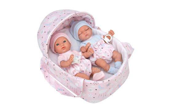 Arias ELEGANCE Art.AR50695  Mazas dvīņu lelles ar kulbu, 26cm