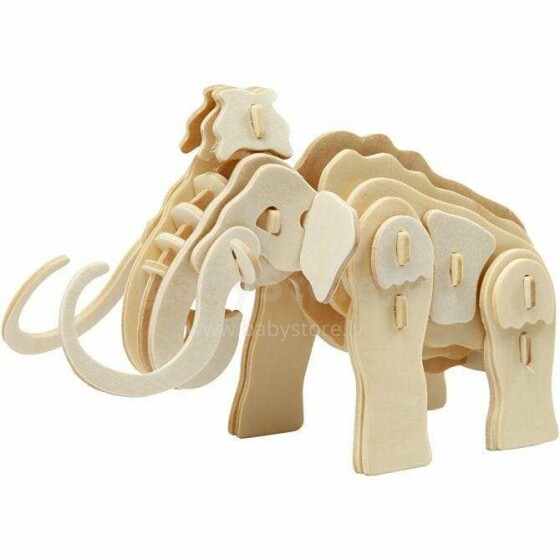 Creativ 3D Mammoth Art.580503 Wooden Construction Kit