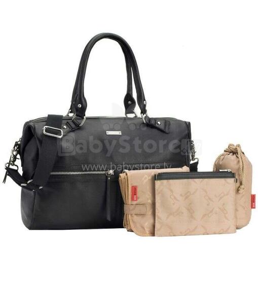 Storksak Caroline Leather Bag Art.147194 Black