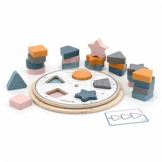 PolarB Shape Blocks Art.255630 Koka puzle