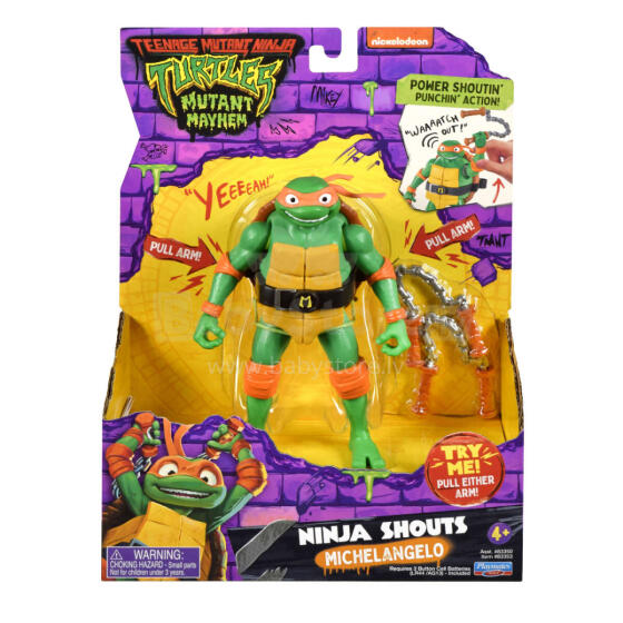 TMNT Ninja Shouts Michelangelo Art.83353 Фигурка