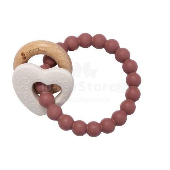Nordbaby Silicone Teether  Art.265765 Pink