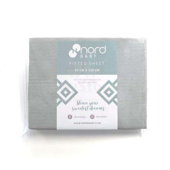 Nordbaby Sheet Art.232390 Grey