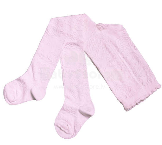 Weri Spezials Bērnu Zeķubikses Fillet Flowers Light Pink ART.WERI-3401 Augstas kvalitātes bērnu kokvilnas Zeķubikses meitenēm