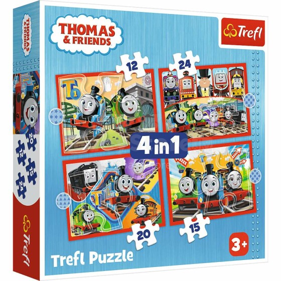 TREFL THOMAS & FRIENDS 4 dėlionių rinkinys „Thomas“