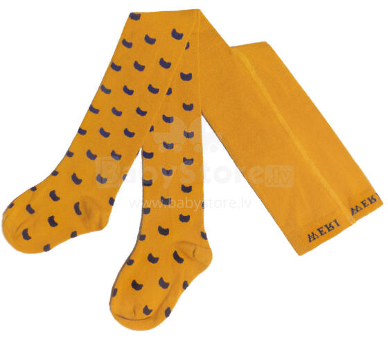 Weri Spezials Bērnu Zeķubikses Little Cats Mustard ART.WERI-5203 Augstas kvalitātes bērnu kokvilnas Zeķubikses meitenēm