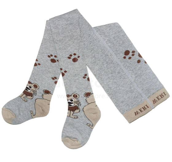 Weri Spezials Bērnu Zeķubikses Little Lion Heather Gray ART.WERI-0148 Augstas kvalitātes bērnu kokvilnas Zeķubikses zēniem