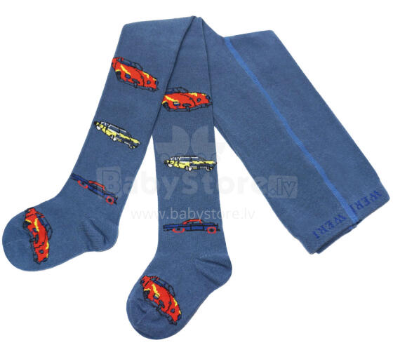 Weri Spezials Bērnu Zeķubikses Vintage Car Jeans ART.WERI-8375 Augstas kvalitātes bērnu kokvilnas Zeķubikses zēniem