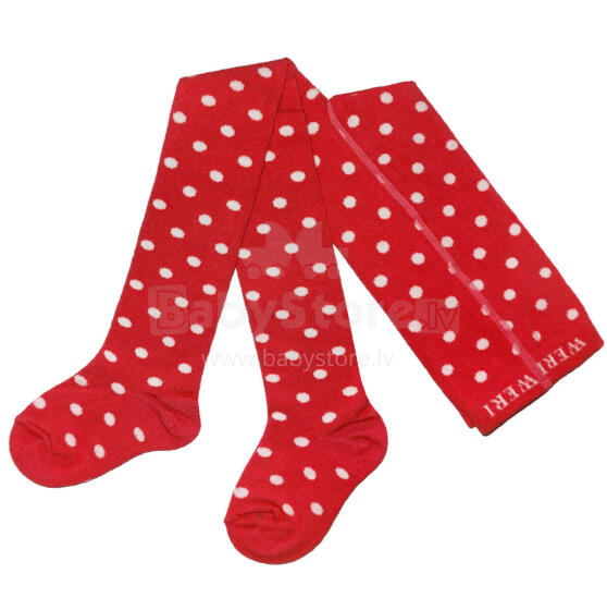 Weri Spezials Bērnu Zeķubikses White Dots Red ART.SW-0149 Augstas kvalitātes bērnu kokvilnas Zeķubikses meitenēm