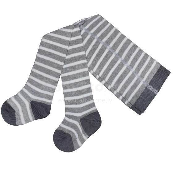Weri Spezials Bērnu Zeķubikses White Stripes Light Grey ART.SW-0011 Augstas kvalitātes bērnu kokvilnas Zeķubikses bērniem