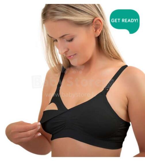 Krūšturis bezvīļu ar sudraba joniem  C75-80 black BabyOno 506/02, Akcija