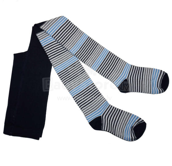 Weri Spezials Bērnu Zeķubikses Three Stripes Navy ART.WERI-5726 Augstas kvalitātes bērnu kokvilnas Zeķubikses zēniem