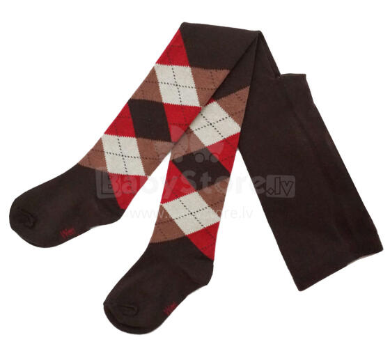 Weri Spezials Bērnu Zeķubikses Jacquard Chocolate and Ruby ART.WERI-2642 Augstas kvalitātes bērnu kokvilnas Zeķubikses bērniem