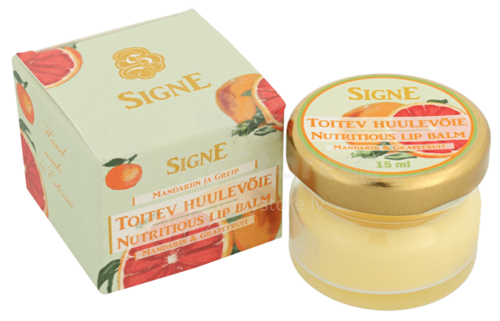 Signe Art.154600 Nutritious Lip Balm – Mandarin and Grapefruit (15 ml)