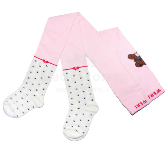 Weri Spezials Bērnu Zeķubikses Racoon Light Pink ART.WERI-2905 Augstas kvalitātes bērnu kokvilnas Zeķubikses meitenēm