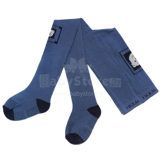 Weri Spezials Bērnu Zeķubikses Little Bear Jeans ART.SW-1742 Augstas kvalitātes siltas plīša Neslīdošas bērnu kokvilnas Zeķubikses zēniem