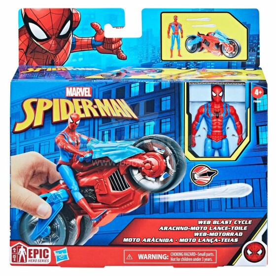 SPIDER-MAN Mängukomplekt Sõiduk ja figuur, 10 cm
