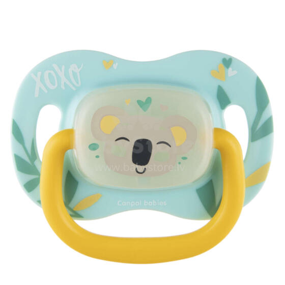 Canpol Babies Exotic Art.34/920_koal Silicone pacifier with symmetrical shape 0-6M