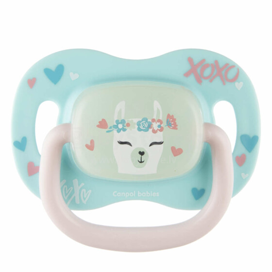 CANPOL BABIES Exotic Art.34/921_lama  Silicone pacifier with symmetrical shape 6-18M