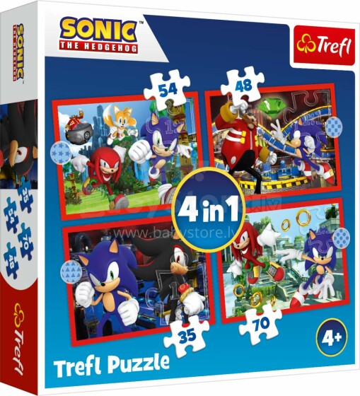 TREFL SONIC Puzzle 4 in 1 set