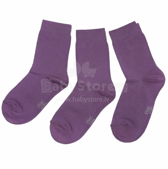 Weri Spezials Детские носки Monochrome Quail ART.SW-0753 Три пары высококачественных детских носков из хлопка