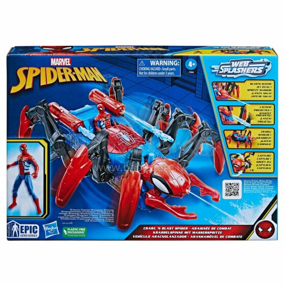 SPIDER-MAN Mängukomplekt Crawl N Blast Spider
