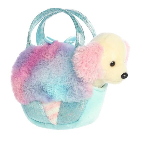AURORA Fancy Pals Plīša sunītis cukurvates somiņā 20 cm