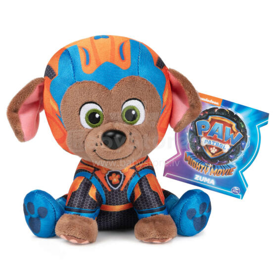 PAW PATROL Mighty Pups Movie plush Zuma 15 cm