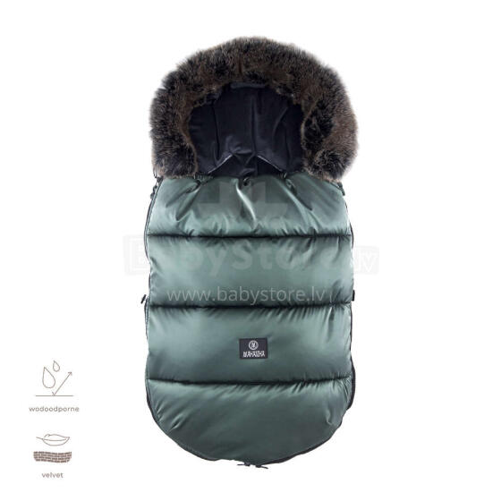 Makaszka Waterpoof Premium Footmuff Art.155315 Мягкий конверт/спальный мешок в коляску