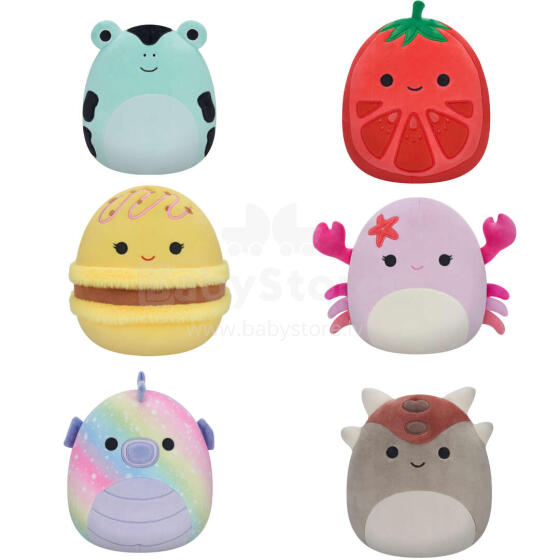 SQUISHMALLOWS W16 Plīša rotaļlieta, 19 cm