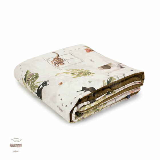 Makaszka Velvet Blanket Art.155890 Augstākās kvalitātes divpusēja sedziņa (100x150 cm)
