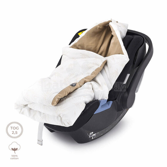 Makaszka Car Seat Blanket Art.155898 Высококачественное детское двухстороннее легкое одеяло-конверт с капюшоном (100x110 см)