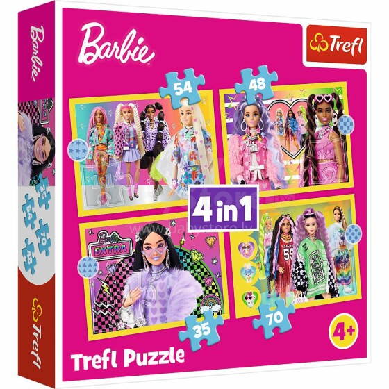 TREFL BARBIE Puzzle 4 in 1 set