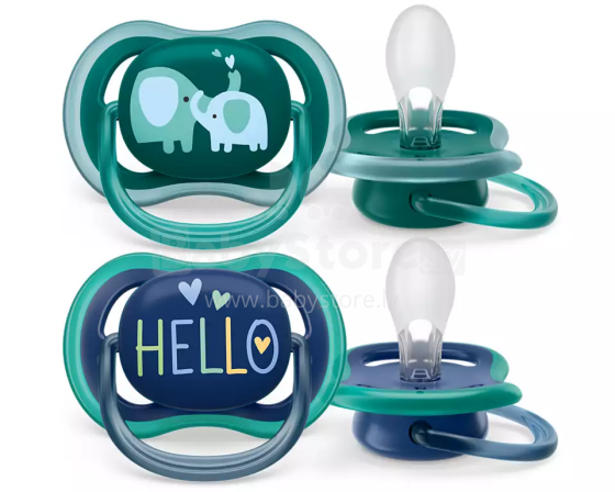 Philips Avent Ultra Air Deco Art.SCF349/18 Silicone soothers 18m+, 2 pcs