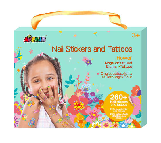 AVENIR Nail Stickers and Tattoos Flowers