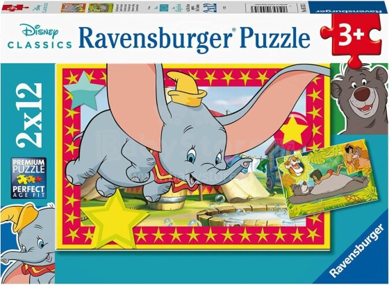 Ravensburger Puzzle 2x12 Disney R05575